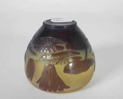 Émile GALLÉ (1846-1904).

Small vase in multi-layered...