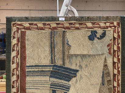 BRUSSELS, 16th century. 

Fragment of a tapestry...