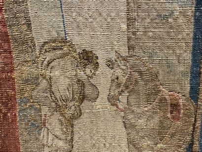 BRUSSELS, 16th century. 

Fragment of a tapestry...