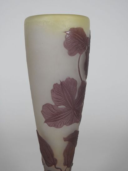 Émile GALLÉ (1846-1904).

Tapered vase on...