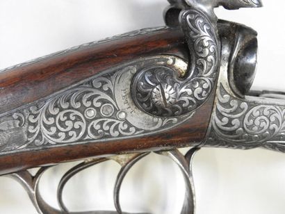 Beautiful rifle with pistons with juxtaposed...