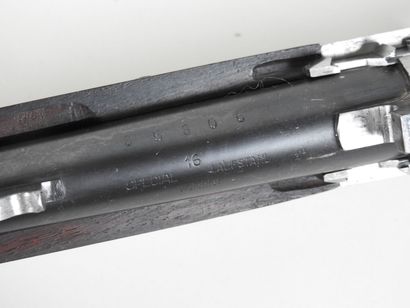 MERKEL shotgun with juxtaposed barrels gauge...