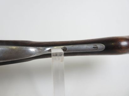 Belgian craftsman rifle with side-by-side...