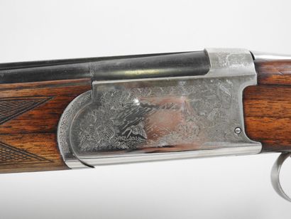 VERNEY-CARRON shotgun with superimposed barrels...