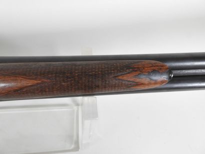 Piston rifle with juxtaposed barrels gauge...