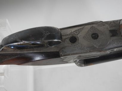 Fusil de chasse d'artisan à canons juxtaposés...