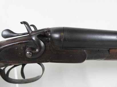 Piston rifle with juxtaposed barrels gauge...