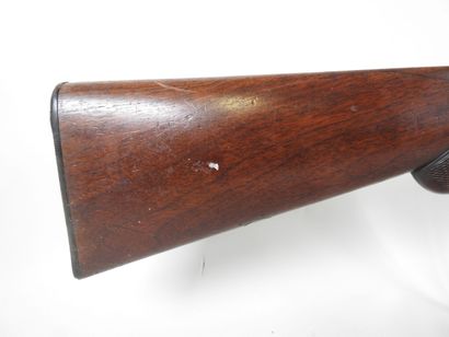 Piston rifle with juxtaposed barrels gauge...
