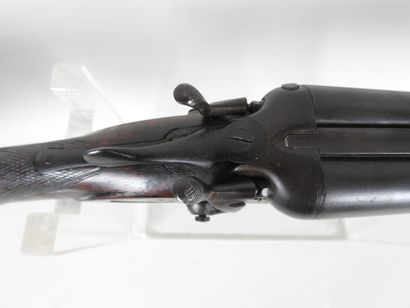 Piston rifle with juxtaposed barrels gauge...