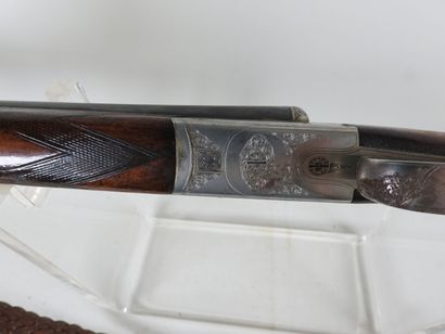 Fusil d'artisan stéphanois à canons juxtaposés,...