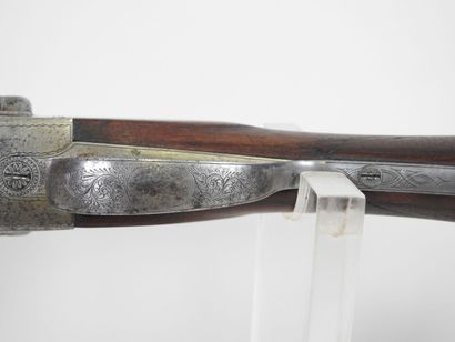 Fusil de chasse d'artisan stéphanois signé...