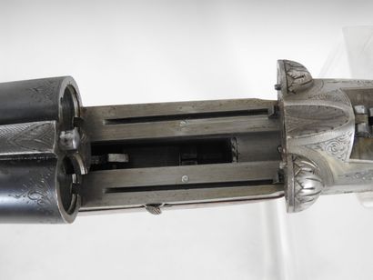 Fusil de chasse de marque GAUTHEY à canons...