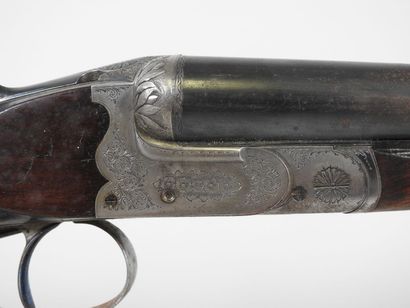 Fusil de chasse d'artisan à canons juxtaposés...