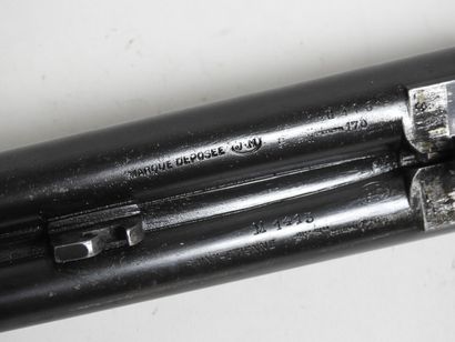 Fusil de chasse d'artisan à canons juxtaposés...