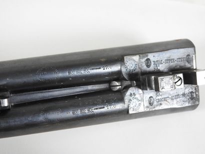 Fusil de chasse d'artisan à canons juxtaposés...