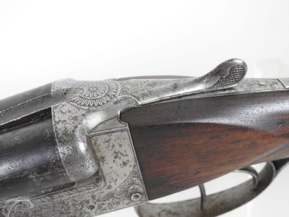 Fusil de chasse d'artisan stéphanois signé...