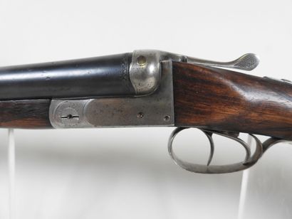 Belgian craftsman rifle with side-by-side...