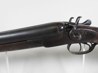 Piston rifle with juxtaposed barrels gauge...
