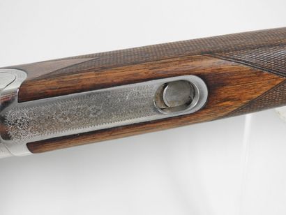VERNEY-CARRON shotgun with superimposed barrels...