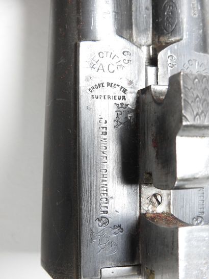 Fusil de chasse d'artisan stéphanois à canons...