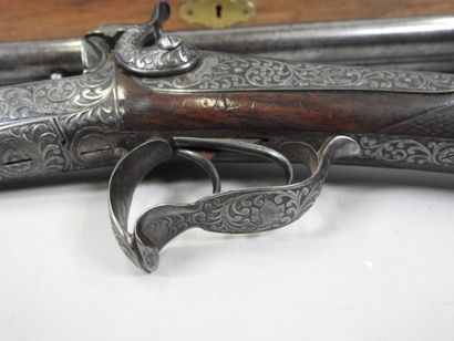 Beautiful rifle with pistons with juxtaposed...