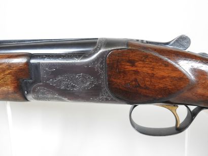 MIROKU brand shotgun with stacked 20 gauge...