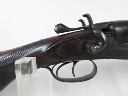 Piston rifle with juxtaposed barrels gauge...