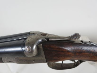 Belgian craftsman rifle with side-by-side...