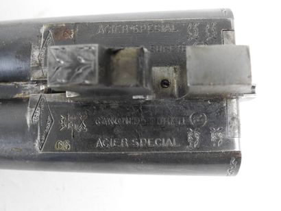 Fusil d'artisan stéphanois à canons juxtaposés,...
