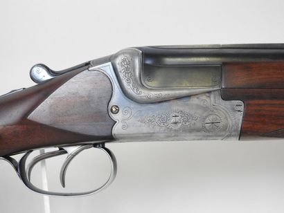 MERKEL shotgun with juxtaposed barrels gauge...