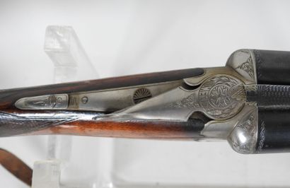 Fusil d'artisan stéphanois à canons juxtaposés,...