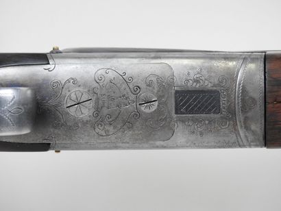 MERKEL shotgun with juxtaposed barrels gauge...