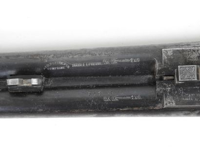Fusil de chasse d'artisan stéphanois signé...