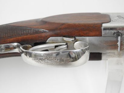 VERNEY-CARRON shotgun with superimposed barrels...
