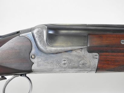 MERKEL shotgun with juxtaposed barrels gauge...