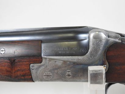 MERKEL shotgun with juxtaposed barrels gauge...