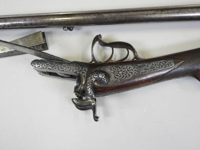 Beautiful rifle with pistons with juxtaposed...