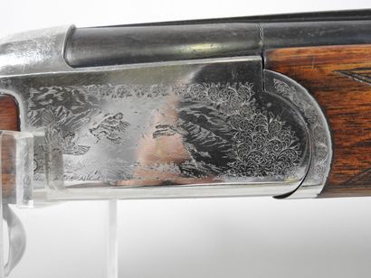 VERNEY-CARRON shotgun with superimposed barrels...