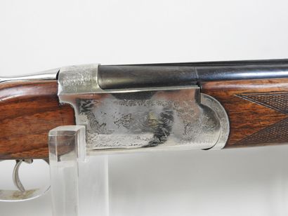 VERNEY-CARRON shotgun with superimposed barrels...