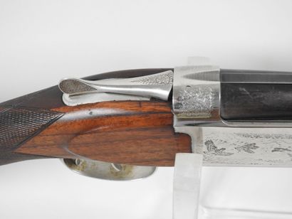 VERNEY-CARRON shotgun with superimposed barrels...