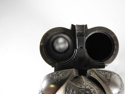 Fusil d'artisan stéphanois à canons juxtaposés,...