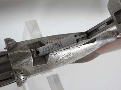 Fusil de chasse de marque GAUTHEY à canons...
