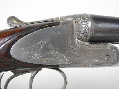 Fusil de chasse d'artisan à canons juxtaposés...