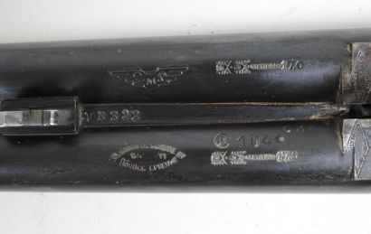 Fusil d'artisan stéphanois à canons juxtaposés,...