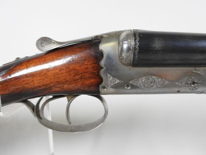 Fusil d'artisan stéphanois à canons juxtaposés,...