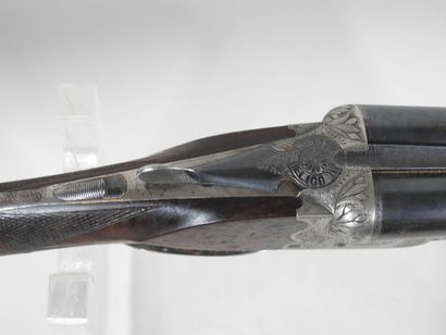 Fusil de chasse d'artisan à canons juxtaposés...