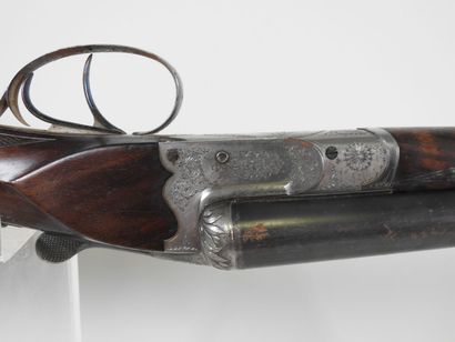 Fusil de chasse d'artisan à canons juxtaposés...