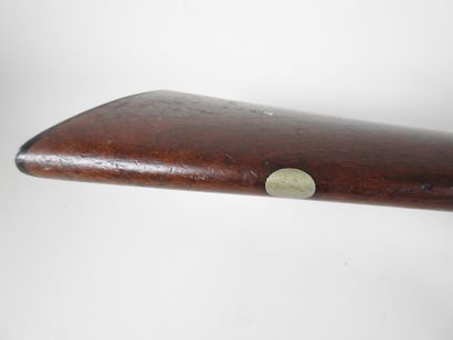 Piston rifle with juxtaposed barrels gauge...