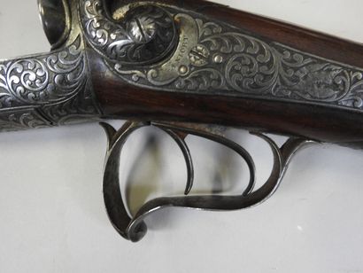 Beautiful rifle with pistons with juxtaposed...