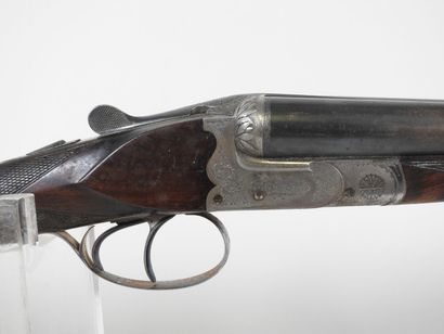Fusil de chasse d'artisan à canons juxtaposés...